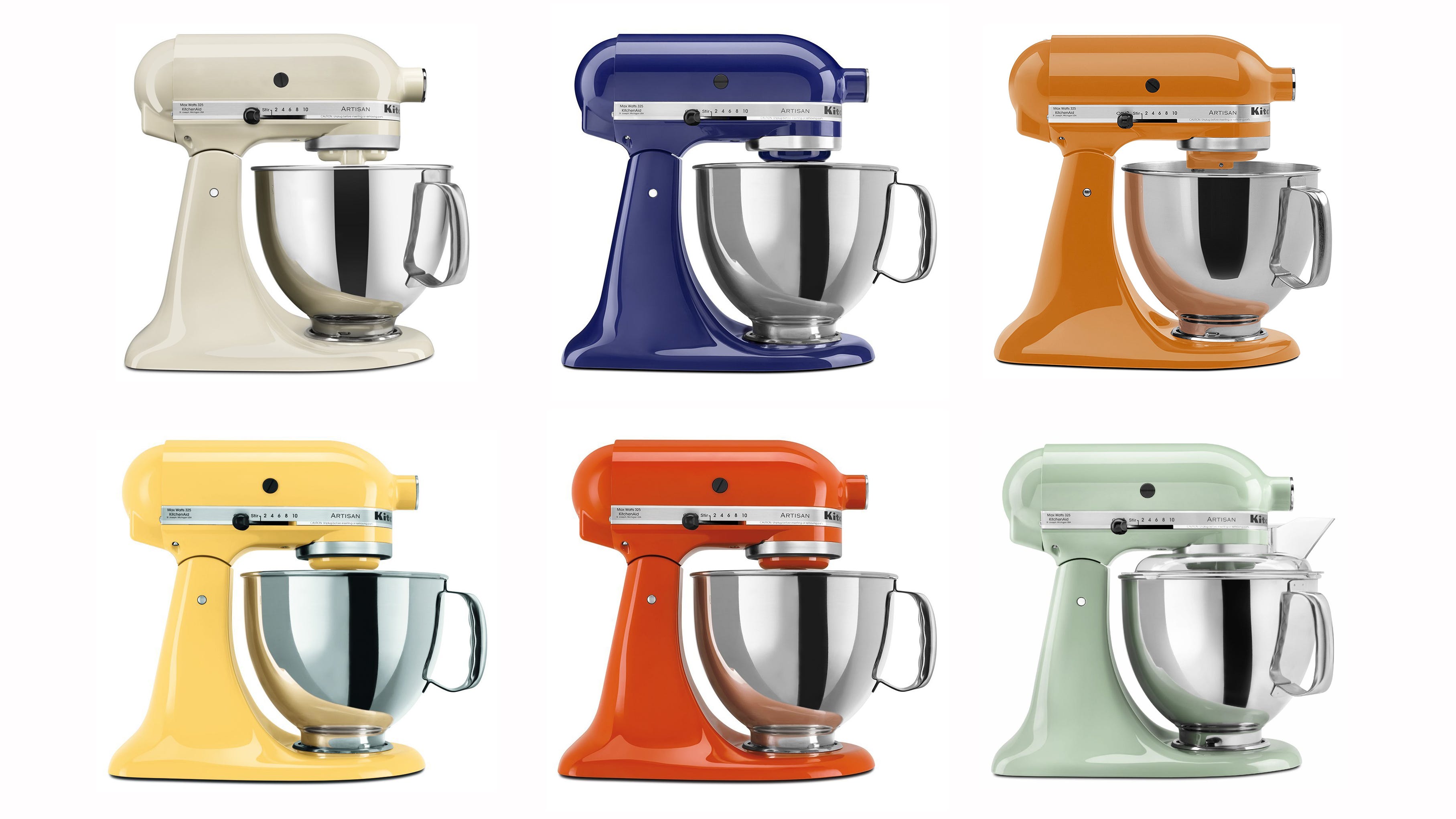 colors of kitchen aid mixers